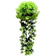 thumbnail image 1 of Hanging Flowers Artificial Violet Flower Wall Wisteria Basket Hanging Garland Vine Flowers Fake Orchid, 1 of 5