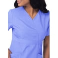 thumbnail image 4 of Sivvan Women's Scrubs Mock Wrap Top (Available in 15 Colors), 4 of 7