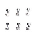 thumbnail image 3 of Guitar Tuner Pegs, 6 Set Small Square Acoustic Guitar Tuner Pegs Right Handed  for Bass, 3 of 7