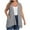 Gray, variant on BADHUB Sleeveless Cardigans for Women Plus Size Summer Long Vest Lightweight Open Front Shrug Boleros with Pockets Navy 5XL