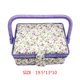 thumbnail image 4 of sweethay Cesta de costura pequeña, caja de almacenamiento de Kits de costura, caja de almacenamiento de herramientas de costura de diseño Tela de costura y artesanía seis, 4 of 5