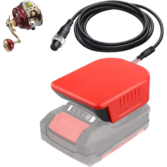 Electric Fishing Reel Batterty Adapter for Einhell 18V Work for Shimano 14.4V