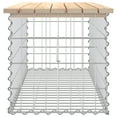 thumbnail image 3 of vidaXL Garden Bench Natural Wood Solid pinewood, Galvanized steel Compact, 3 of 6