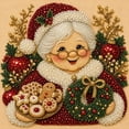 thumbnail image 2 of 2027 Christmas DIY Pearl Diamond Art Kit with Frame (Santa Claus) | 3D Textured Gem Art Diamond Painting Craft 20x20cm, Perfect Elegant Handmade Gift for Women, Home Decor Gift for Beginners, 2 of 7