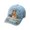Sky Blue, variant on 3D Halloween Embroidered Baseball Cap for Women, Adjustable Cotton Hat with Witch, Ghost, Pumpkin & Bat Design