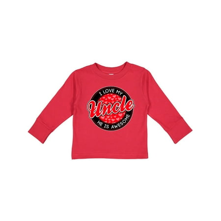 

Inktastic I love my Uncle Gift Toddler Boy or Toddler Girl Long Sleeve T-Shirt