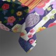 thumbnail image 4 of Pioneer Flower Floral Print Pattern Rectangle Tablecloth 60"x102",Waterproof Polyester Rectangle Table Cloth, Wipeable Spillproof Polyester Tablecloth for Dining, Camping, Indoor and Outdoor, 4 of 6