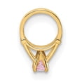 thumbnail image 2 of 14K 3-D October Ring with Light Pink CZ Charm YC1340, 2 of 3