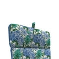 thumbnail image 2 of Jordan Manufacturing 72" x 22" Kayleigh Bella White Floral and Bella Blue Solid Reversible Rectangular Outdoor Chaise Lounge Cushion with Ties and Hanger Loop, 2 of 12