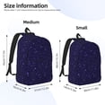 thumbnail image 2 of Fotbe Glittering Purple Starfield Mochila de Lona con Estampado, Mochila Duradera, Mochila Versátil de Alta Calidad, Mochila Compacta Vintage-Medium, 2 of 5