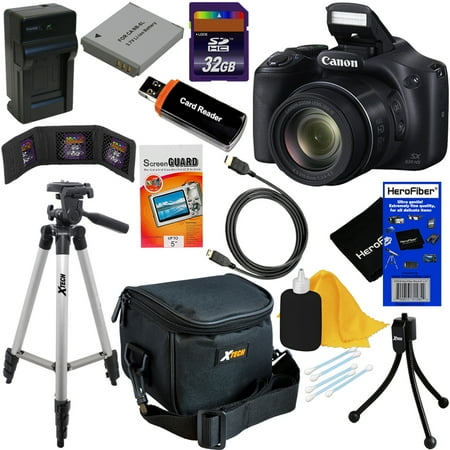 Arecont 3 Mp Camera (Canon Powershot SX530 HS 16.0 MP Digital Camera with 50x Zoom, Wi-Fi & 1080p Full HD Video + NB-6L Battery & AC/DC Charger + 10pc Bundle 32GB Deluxe Accessory Kit)