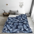 thumbnail image 5 of Sikiie Tropical Leaves Ultra-Soft Micro flannel Blanket Luxury All Seasons Warm Blanket for Bedding Sofa and Travel (4 sizes)-40"x30", 5 of 7