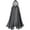 001 Black, variant on Htigea Womens Full Length Cape Sheer Hooded Cloak Lightweight Gown Cover Ups Red Free Size