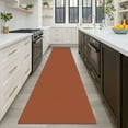 thumbnail image 2 of Glattice Hallway Runner 2x12 Washable Runners for Hallways Cotton Rubber Backed Kitchen Runner Braided Indoor Floor Carpet Runners for Entryway/Hallway/Kitchen/Bedroom, Rustic Orange/Tan, 2 of 7