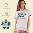 thumbnail image 6 of LazyOne Pajamas for Women, Cute Pajama Pants and Top Separates, Bear In AM, Animals (X-Large), 6 of 7