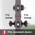 thumbnail image 3 of Kwikset Cove Entry Knob and Single Cylinder Deadbolt Combo Pack - Deadbolt Lock - 1 Pack, Bronze, 3 of 6