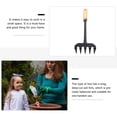 thumbnail image 2 of Five-Tooth Mini Garden Rake Hand Tool for Soil Loosening and Garden Cleaning, Small Gardening Rake for Plant Care, 2 of 6