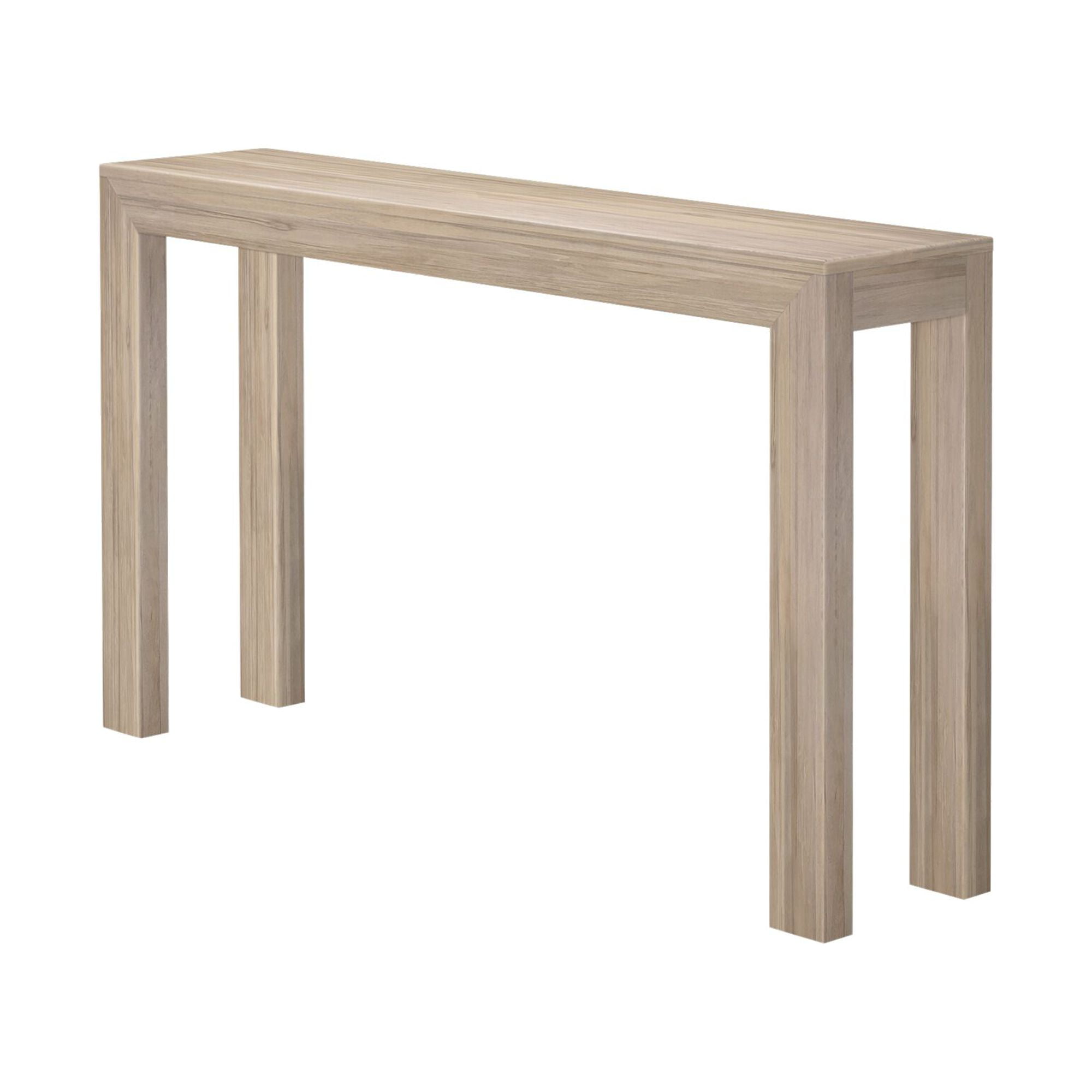 Plank+Beam 56" Modern Console Table, Solid Wood Narrow Entryway Table, Blonde