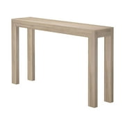 Plank+Beam 56 طاولة وحدة التحكم الحديثة، طاولة مدخل ضيقة من الخشب الصلب، شقراء