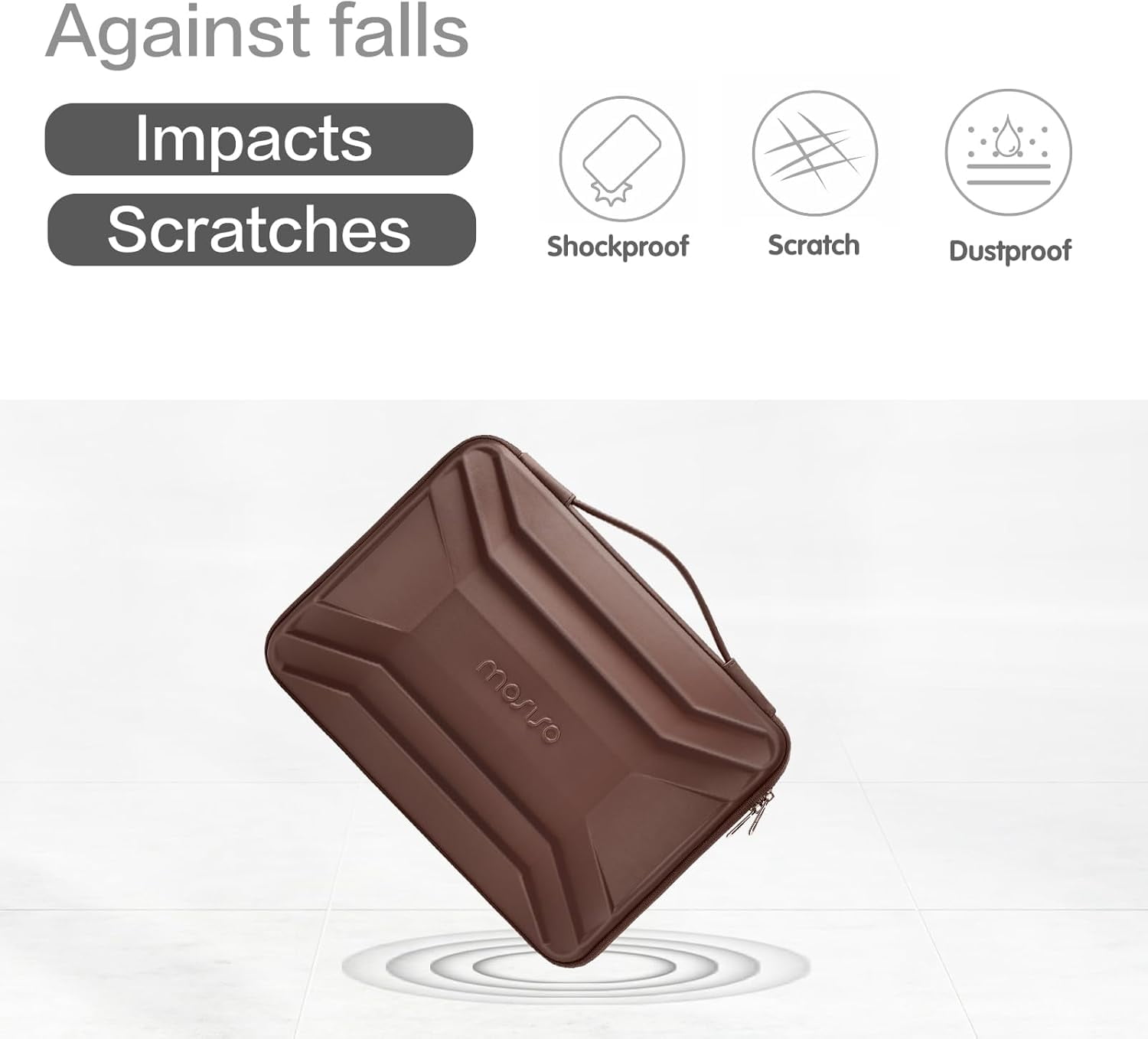 MOSISO Laptop Hard Shell Case for Men Women, 13-14 inch Waterproof Shockproof Computer Bag for Laptop with Handle
