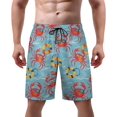 thumbnail image 1 of NICKSUN Men's Swim Trunks, Cute Print Quick Dry Summer Board Beach Shorts with Mesh Lining and Pockets, 1 of 6