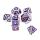 thumbnail image 4 of Dados D&D poliédricos Zulema Lote de dados poliédricos de aleación de zinc 14 piezas, 4 of 8