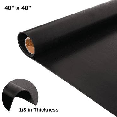 OVYEOFR 1/8" Thick Neoprene Rubber Sheet, 40" x 40" Rubber Gasket Material, Waterproof Rubber Roll for DIY Gaskets, Seals, Pads, Crafts