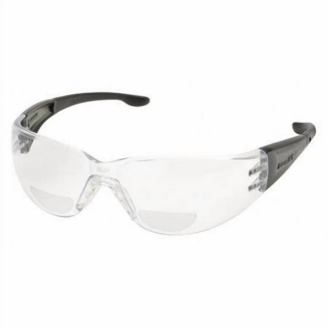 Elvex Clear Bifocal Reading Glasses, Scratch-Resistant, Wraparound