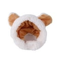 thumbnail image 1 of Puppy Cap Bear Shape Cute Dress-Up Costume Warm Headwear Dogs Hats Pet Accessories, 1 of 8