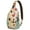 Boho Owl Patte, variant on Flying Dino and Stars Sling Backpack, Funny Dinosaur Pattern Lightweight Crossbody Shoulder Bag for Women Travel Hiking Outdoor Adventure