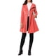 thumbnail image 2 of Abrigo de terciopelo A-Line para mujer Inspire Chic, de doble botonadura, con cuello alto, abrigo de invierno de longitud media, XS, rosa, 2 of 6