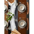 thumbnail image 2 of Boanket Black Gray White Table Runner - 70 Inch Long, Kitchen Dining Table Runner Dresser Scarves, Minimalism Abstract Ombre Aesthetic Farmhouse Decor for Coffee Tables Wedding Party Banquet, 2 of 8