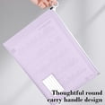 Zipper File Bag Ribbon Business Card Style Data Organization A4 Large ...