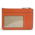thumbnail image 2 of Michael Kors Women's Jet Set Travel Small Top Zip Coin Pouch With ID (Red Clay), 2 of 5