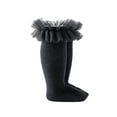 thumbnail image 2 of ITFABS Girl Solid Color Tube Socks, Anti-slip Warm Calf Sock with Mesh Ruffle, 2 of 8