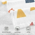 thumbnail image 5 of Yayeee 100% Cotton Hand Towels for Bathroom 16" x 28" Soft Absorbent Kitchen Towel, Abstract Triangles, 5 of 7