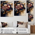 thumbnail image 4 of Designart Red And Gold Camellia Floral Design I Canvas Wall Art, 4 of 5