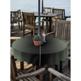 thumbnail image 2 of Outdoor Table Cloth with Umbrella Hole and Zipper, Sage Green Black Ombre Waterproof Round Tablecloth 54 Inch, Gradient Contemporary Abstract Art Washable Table Cover for Outside Party Patio Picnic, 2 of 8