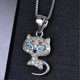 thumbnail image 3 of Collar con colgante de gato bohemio shaofei joyería de boda 41+4 cm cobre, 3 of 5