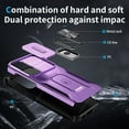 thumbnail image 3 of Allytechgroup Rugged Case for Samsung Galaxy A26 5G, [Slide Camera Cover] [360° Rotating Kickstand] [Military Protection] Non-Slip Anti-Fall Anti-Scratch Shockproof Heavy Duty Case - Purple, 3 of 8