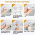 thumbnail image 2 of 10 ganchos de plástico reutilizables con ventosa para cocina y baño (transparentes), 2 of 5