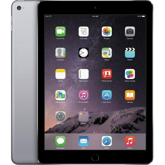 Restored Apple iPad Air 2 A1566 (WiFi) 32GB Space Gray (Refurbished)