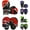 Black/Red, variant on Kruzak Two-Tone Focus Mitts and Boxing Gloves Set for Kickboxing and Muay Thai MMA Training| Focus Pads + Training Gloves | Fitness Kit for Martial Arts and Karate (Black/Green, 10 oz)