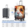 thumbnail image 4 of Hirioo Oil Painting Colorful Hamster for Elasticity Suitcase Cover (No luggage Included) Durable Luggage Protector Fits 18-32 Inch Luggage-Medium, 4 of 7