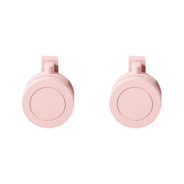 Transemion Lightweight Clip Fan Portable USB Personal Fan with 60 Pink Type 1 2Set