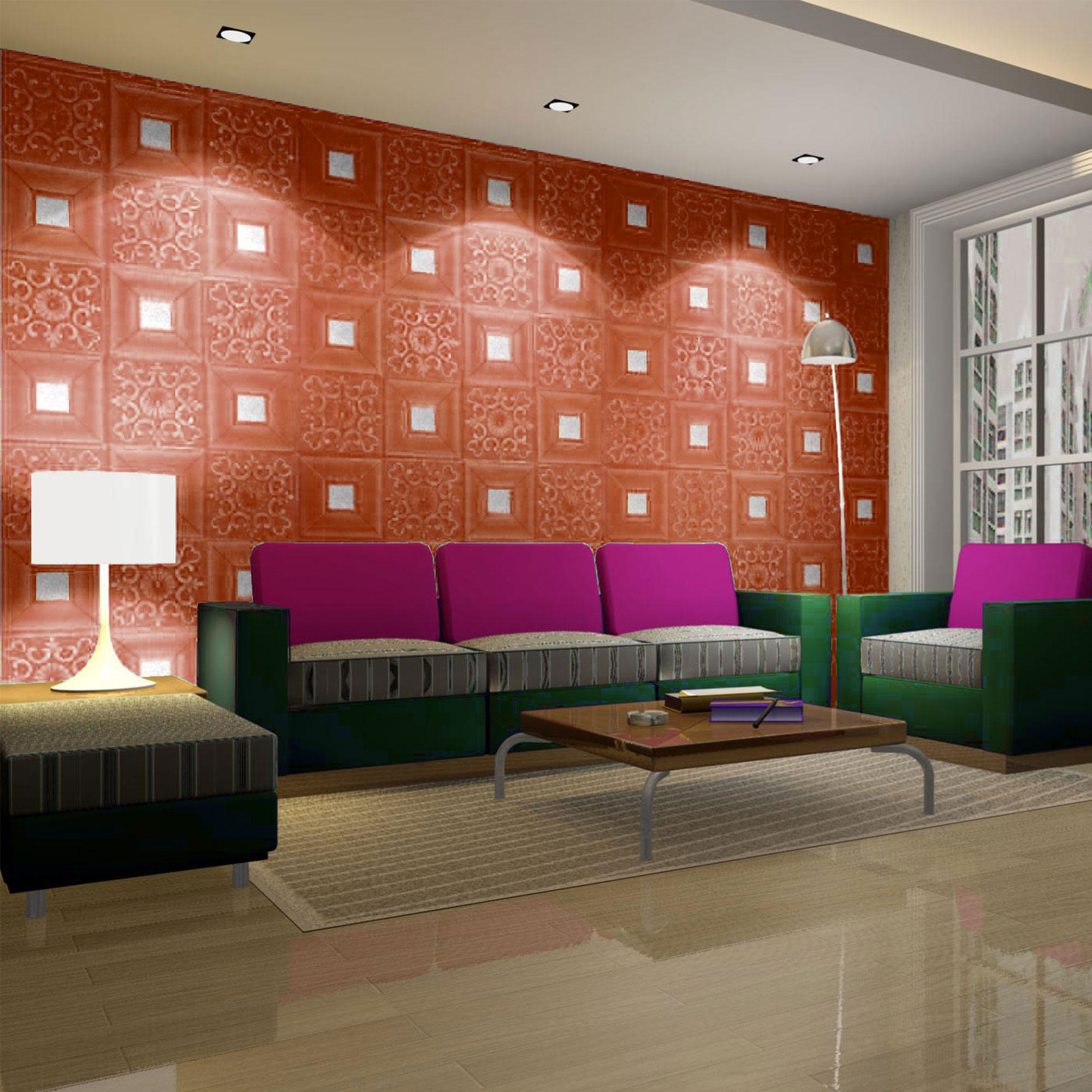 3D Wall Panels 27"x27" Selfstick Tiles Decorative for