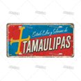 thumbnail image 3 of Placa de matrícula de metal artesanal de la ciudad de México, placa de hojalata para coche, decoración de pared, garaje, bar, pub, club, hotel, cafetería, cocina, hogar, 3 of 5