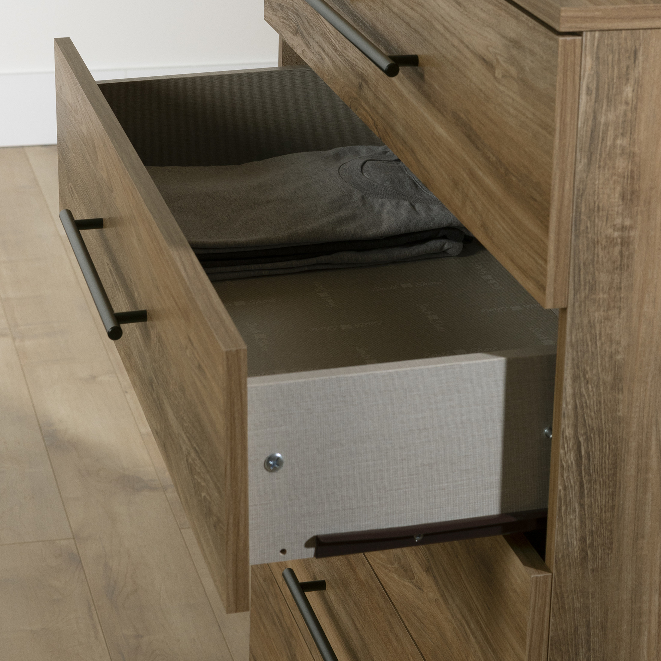 South Shore Barcelo, Contemporary Chest,  Brown
