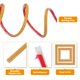 thumbnail image 3 of Uxcell 3.3Ft x 0.79" Peel and Stick Molding Trim for Walls, Flexible Mirror Molding Trim Self-Adhesive Wall Paneling Strip Wallpaper Border for DIY Floor Wall Baseboard, Gold, 3 of 7