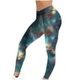 thumbnail image 5 of BLTIBY Leggings for Women High Waist Tummy Control Yoga Pants Star Printed Workout Soft Fashion Casual Trousers Multicolor XL, 5 of 7